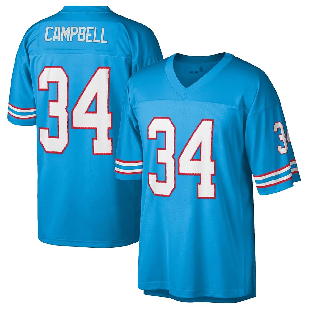 NFL CAMPBELL 34 フットボールロンＴ Amazon.com: Earl Campbell Tennessee Titans #34 Light Blue